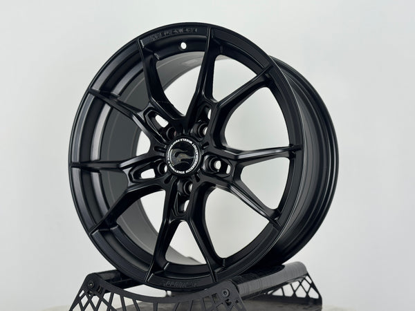 New 17X7.5 ET40 Hotwheels HW02 Rim (4 wheel) Matt Black 5X114.3