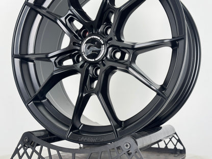 Hotwheels HW02 17x7.5J ET40 5x114.3 Matt Black Alloy Wheels (Set of 4)
