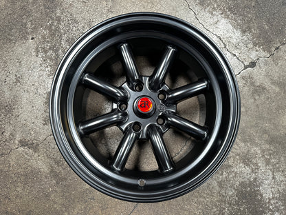 New 15x8 ET-5 CLS Watanabe Rim (4 wheel) Black 5x114.3