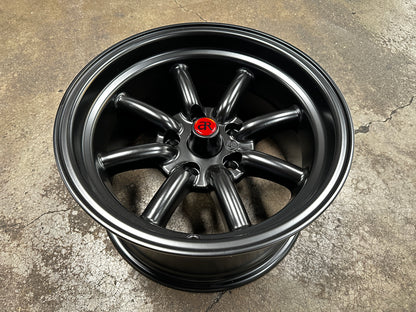 New 15x8 ET-5 CLS Watanabe Rim (4 wheel) Black 5x114.3
