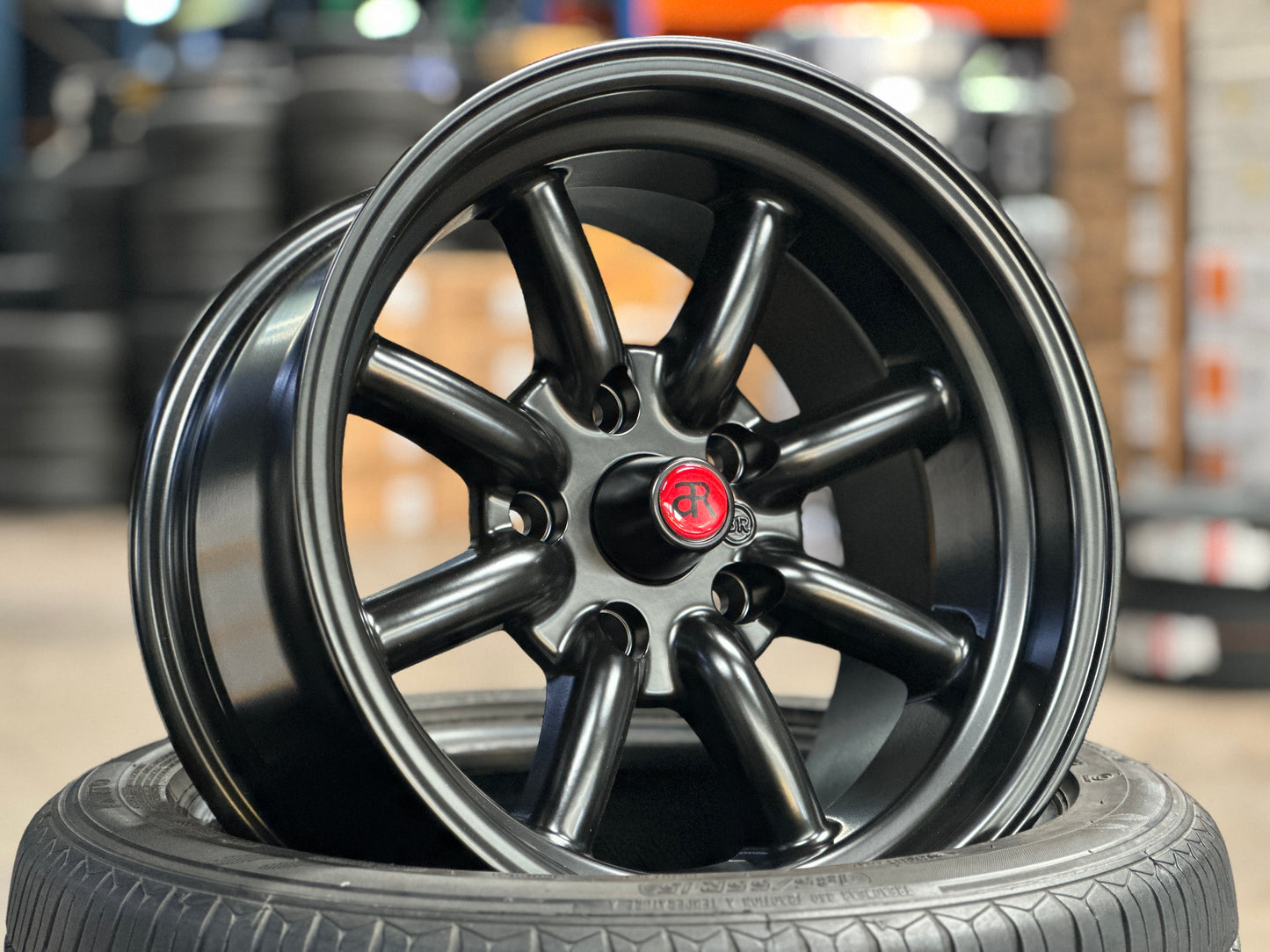 New 15x8 ET-5 CLS Watanabe Rim (4 wheel) Black 5x114.3