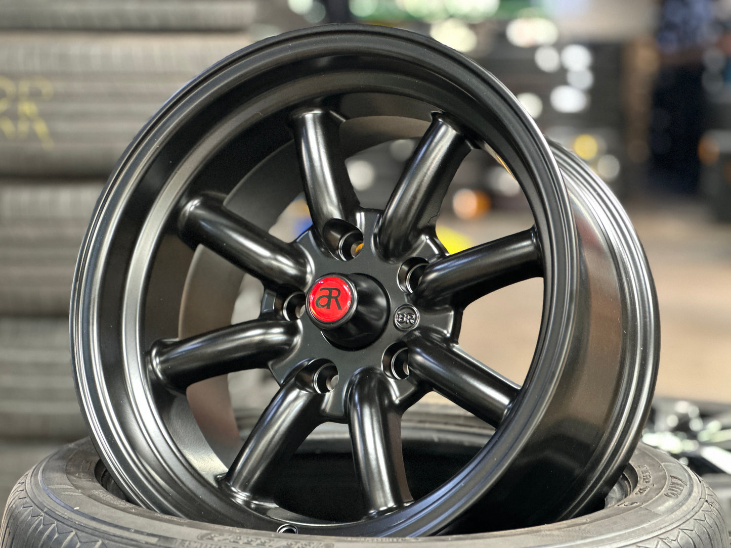New 15x8 ET-5 CLS Watanabe Rim (4 wheel) Black 5x114.3