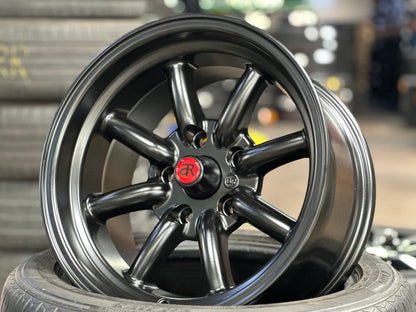 New 15x8 ET-5 CLS Watanabe Rim (4 wheel) Black 5x114.3