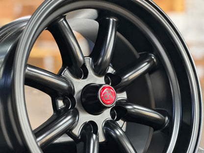 New 15x8 ET-5 CLS Watanabe Rim (4 wheel) Black 5x114.3