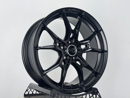 New 17X7.5 ET40 Hotwheels HW02 Rim (4 wheel) Matt Black 5X100