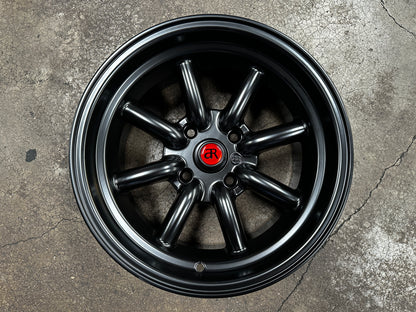 New 15x8 ET-5 CLS Watanabe Rim (4 wheel) Black 4x114.3