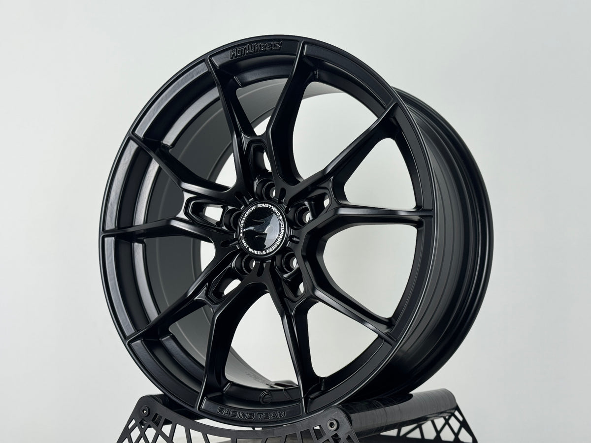 New 17X7.5 ET40 Hotwheels HW02 Rim (4 wheel) Matt Black 5X100