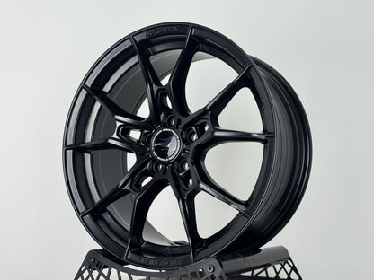 New 17X7.5 ET40 Hotwheels HW02 Rim (4 wheel) Matt Black 5X100