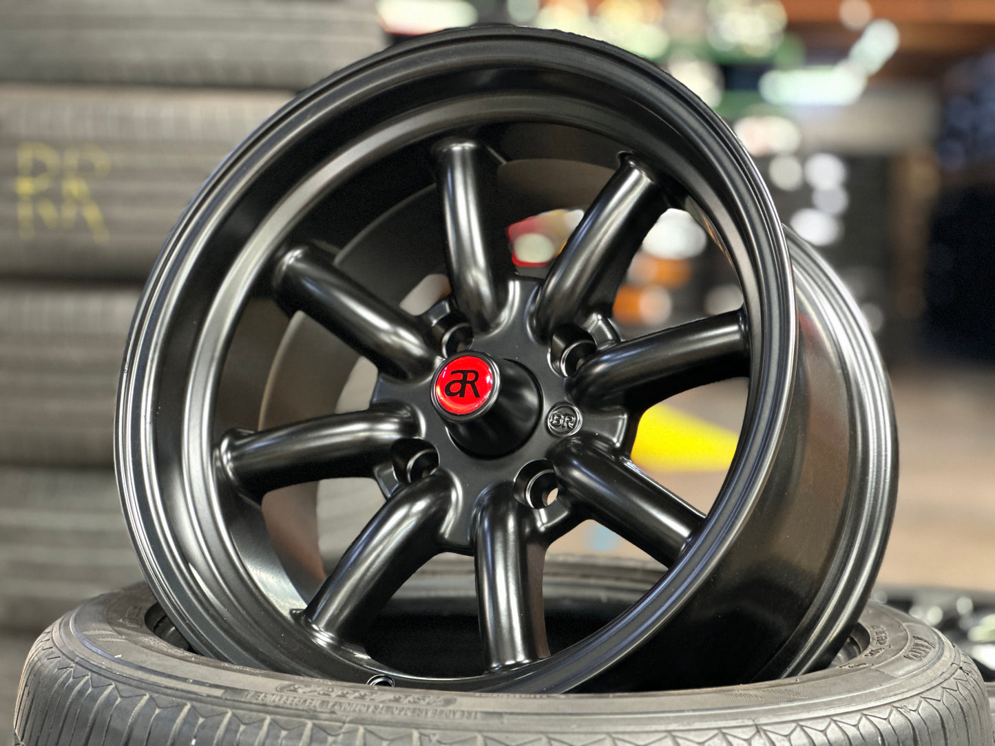 New 15x8 ET-5 CLS Watanabe Rim (4 wheel) Black 4x114.3