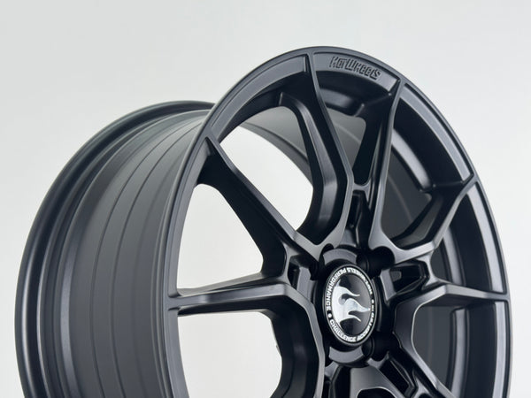 New 16X7 ET40 Hotwheels HW02 Rim (4 wheel) Matt Black 4X100