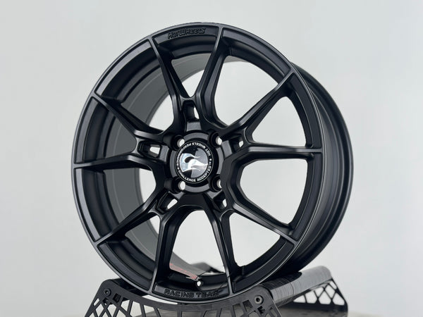 New 16X7 ET40 Hotwheels HW02 Rim (4 wheel) Matt Black 4X100