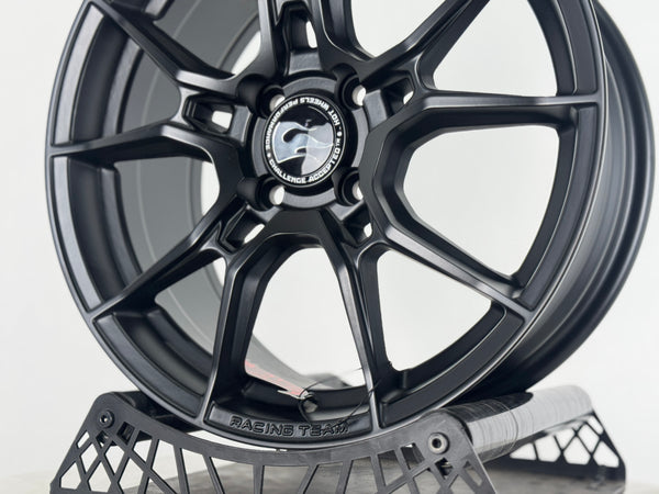 New 16X7 ET40 Hotwheels HW02 Rim (4 wheel) Matt Black 4X100
