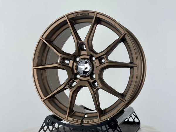 New 16X7 ET40 Hotwheels HW02 Rim (4 wheel) Matt Bronze 4X100