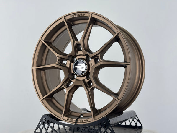 New 16X7 ET40 Hotwheels HW02 Rim (4 wheel) Matt Bronze 4X100