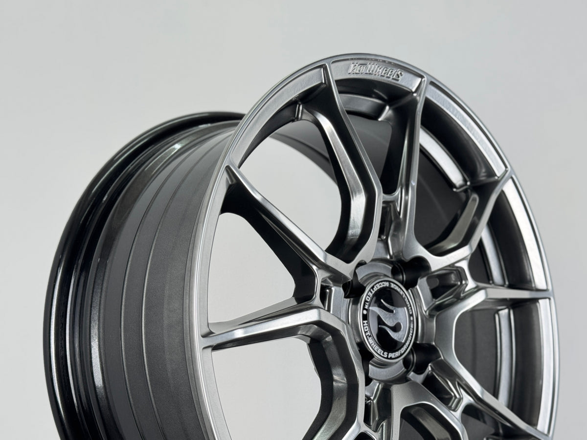 New 16X7 ET40 Hotwheels HW02 Rim (4 wheel) Hyper Black 4X100