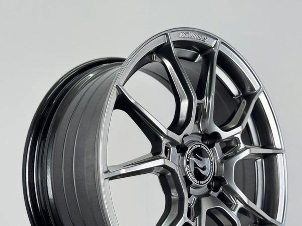 New 16X7 ET40 Hotwheels HW02 Rim (4 wheel) Hyper Black 4X100