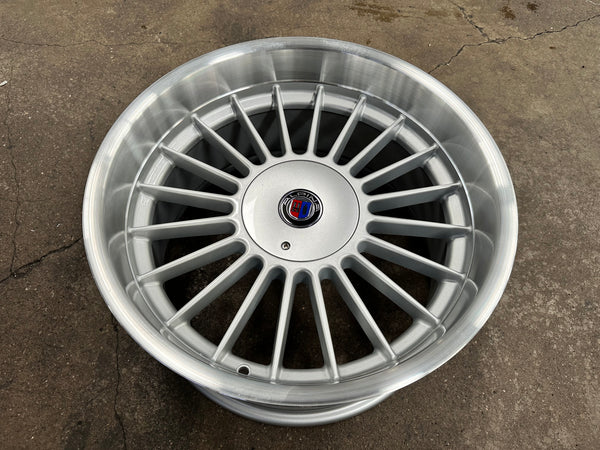 New 18x8.5 ET13 18X9.5 ET20 Alpina Classic Rim (4 wheel) Gloss Silver Polished Lip 5X120