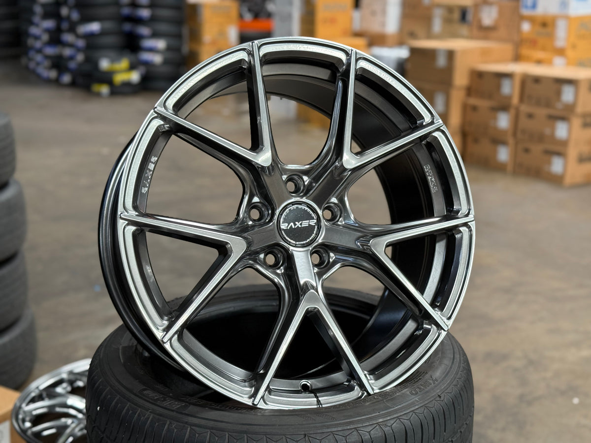 New 18x8.5 ET42 Raxer RTX02 Rim (4 wheel) Hyper Black 5x114.3