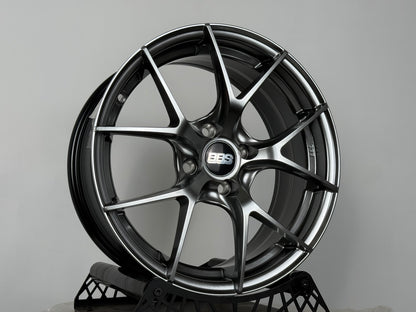 New 16X7 ET38 H2O BBS FIR Rim (4 wheel) Hyper Black 4X100