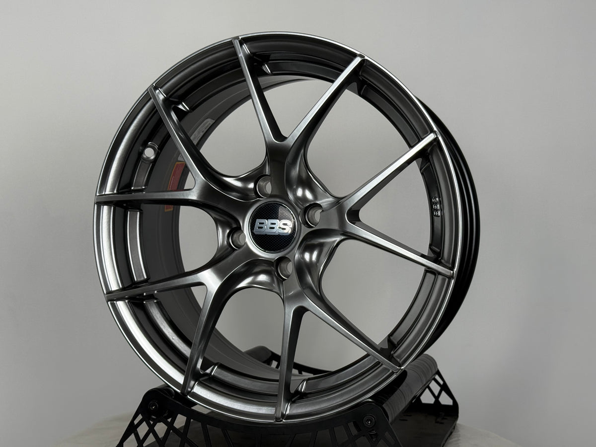 New 16X7 ET38 H2O BBS FIR Rim (4 wheel) Hyper Black 4X100