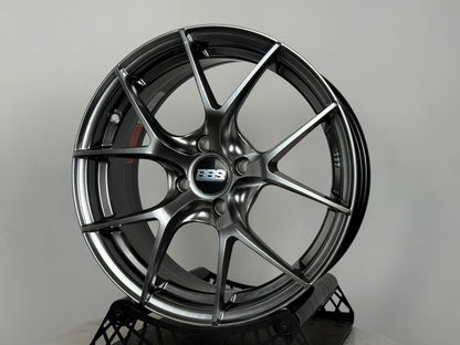 New 16X7 ET38 H2O BBS FIR Rim (4 wheel) Hyper Black 4X100