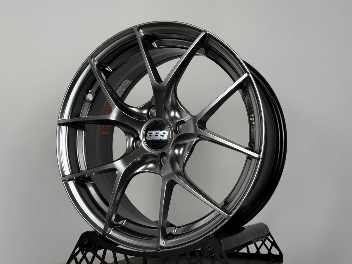 New 16X7 ET38 H2O BBS FIR Rim (4 wheel) Hyper Black 4X100