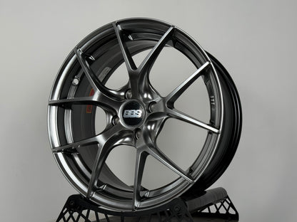 New 16X7 ET38 H2O BBS FIR Rim (4 wheel) Hyper Black 4X100