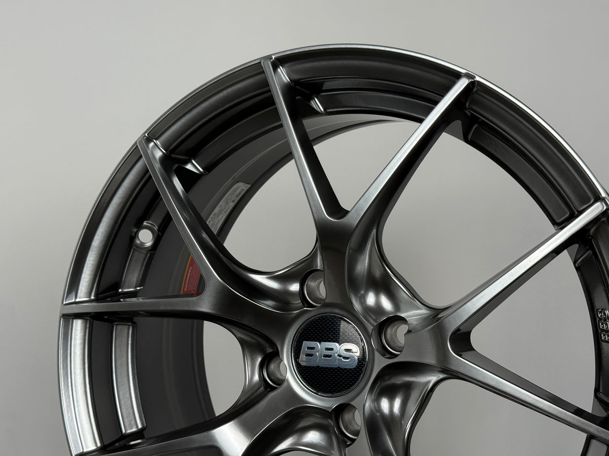 New 16X7 ET38 H2O BBS FIR Rim (4 wheel) Hyper Black 4X100