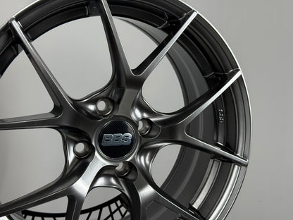 New 16X7 ET38 H2O BBS FIR Rim (4 wheel) Hyper Black 4X100