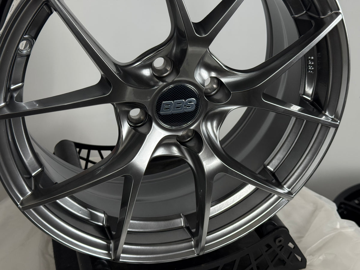 New 16X7 ET38 H2O BBS FIR Rim (4 wheel) Hyper Black 4X100