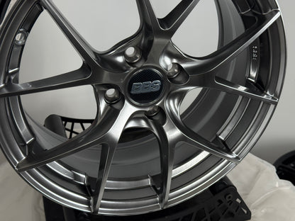 New 16X7 ET38 H2O BBS FIR Rim (4 wheel) Hyper Black 4X100