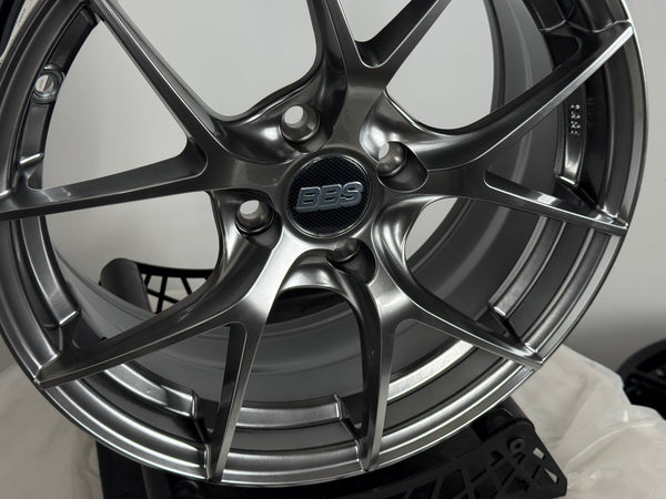 New 16X7 ET38 BBS FIR Rim (4 wheel) Hyper Black 4X100