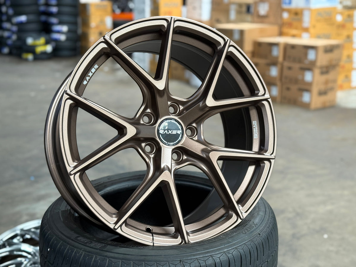 New 18x8.5 ET42 Raxer RTX02 Rim (4 wheel) Matte Bronze 5x114.3