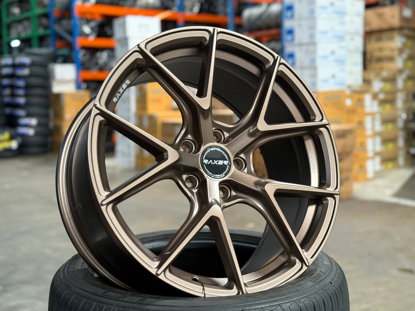NEW 18X8.5 ET42 Raxer RTX02 Rim (4 wheel) Matte Bronze 5X114.3