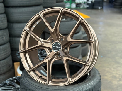 NEW 18X8.5 ET42 Raxer RTX02 Rim (4 wheel) Matte Bronze 5X114.3