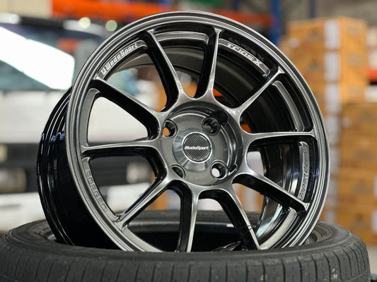 New 15X7 ET35 NK TC105X Rim (4 wheel) Gloss Grey 4X100 EJ TITAN