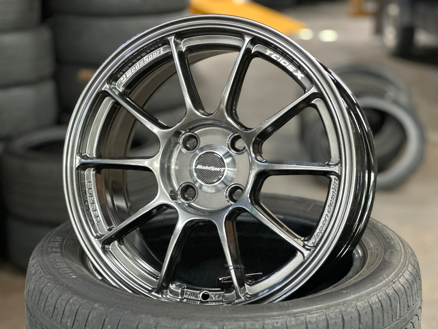 New 15X7 ET35 NK TC105X Rim (4 wheel) Gloss Grey 4X100 EJ TITAN