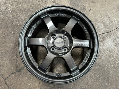New 15X7 ET35 AOW TE37 Rim (4 wheel) Dark Gunmetal 4X100