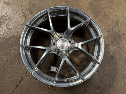 New 18x8.5 ET42 Lenso Jager Dyna Rim (4 wheel) High Gloss Polish 5x114.3