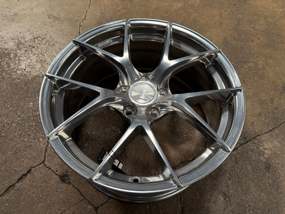 New 18x8.5 ET42 Lenso Jager Dyna Rim (4 wheel) High Gloss Polish 5x114.3