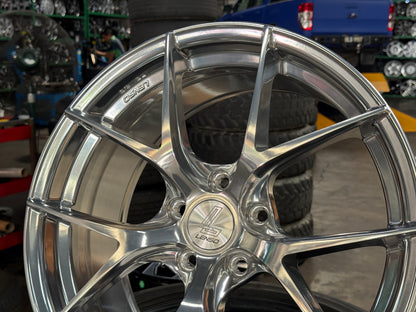 New 18x8.5 ET42 Lenso Jager Dyna Rim (4 wheel) High Gloss Polish 5x114.3