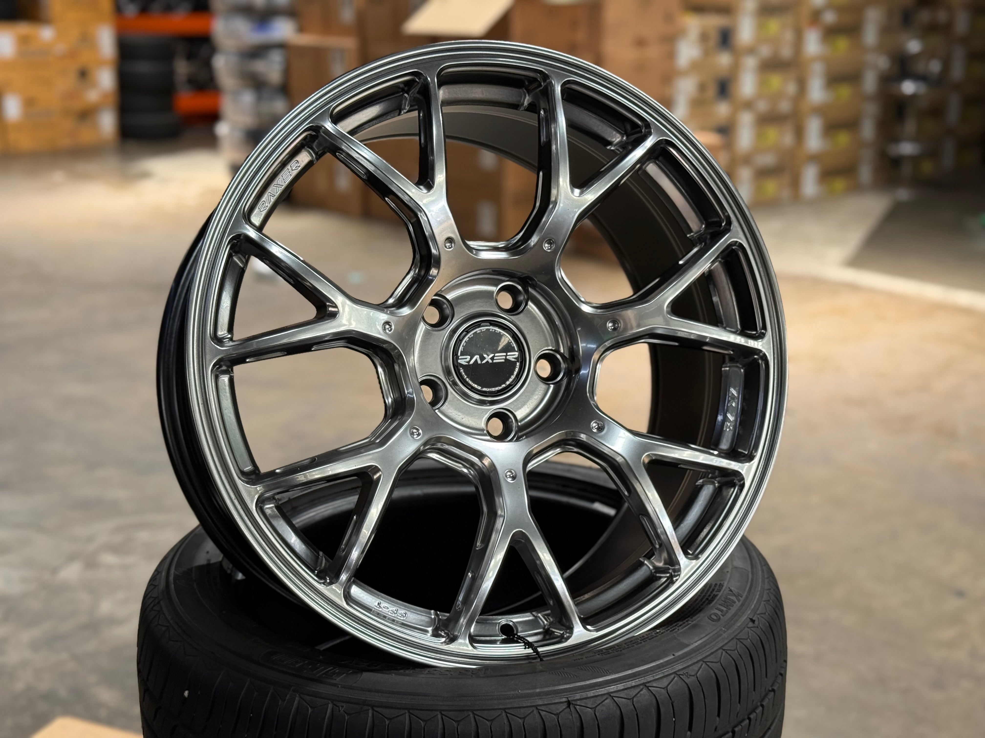 NEW 18X8.5 ET42 Raxer ZR72 Rim (4 wheel) Hyper Black 5X114.3 – King of Rims