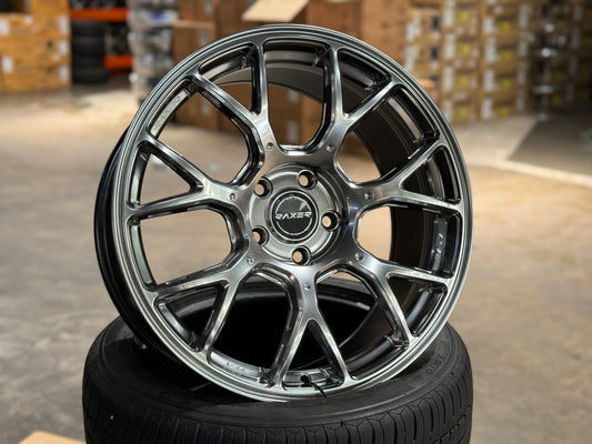 New 18x8.5 ET42 Raxer ZR72 Rim (4 wheel) Hyper Black 5x114.3