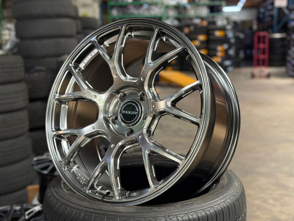 New 18x8.5 ET42 Raxer ZR72 Rim (4 wheel) Hyper Black 5x112