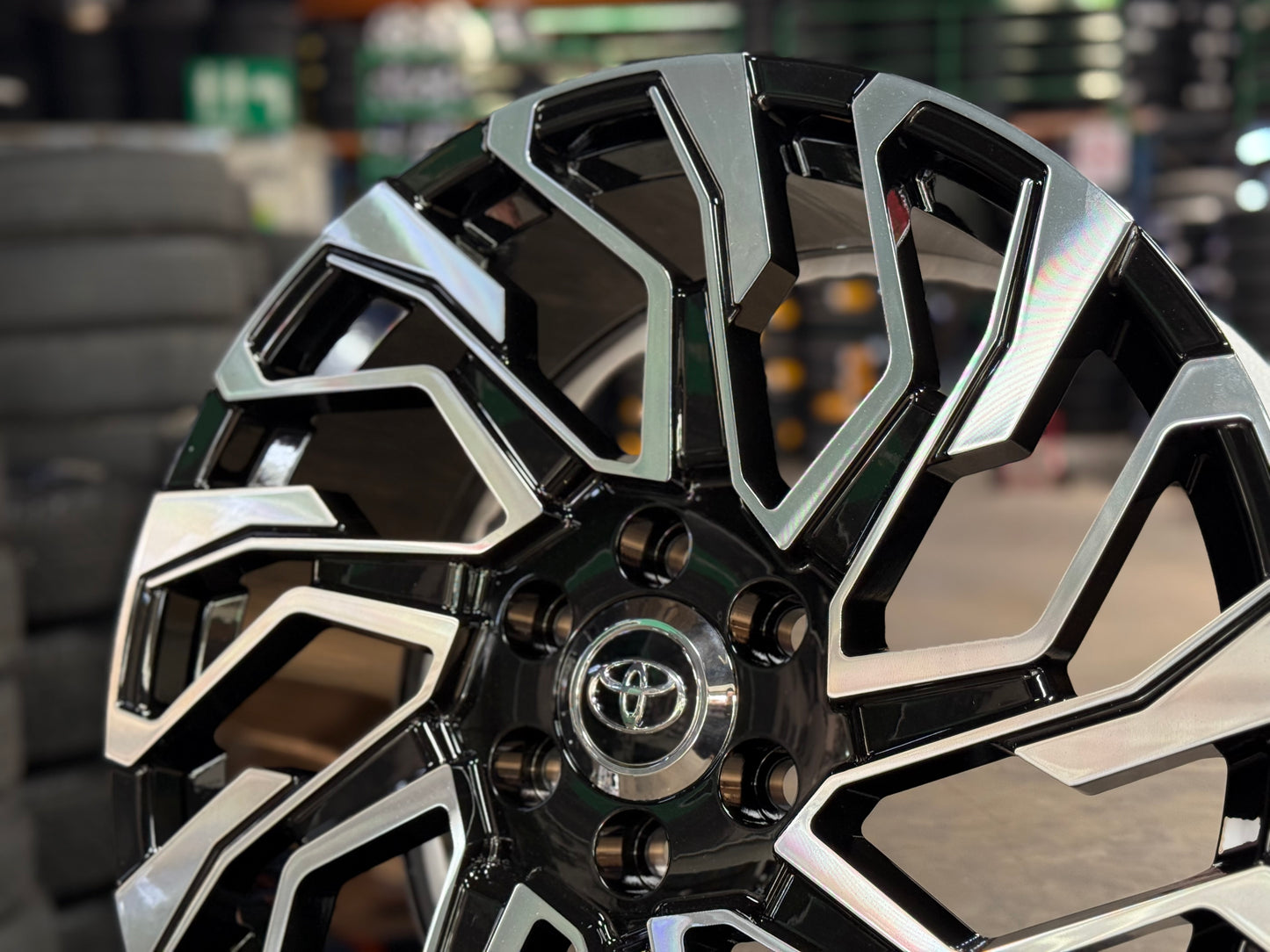 New 22x9 ET45 Overdrive Forged Rim Toyota Land Cruiser LC300 (4 wheel) Gloss Black Machined Face+R 6x139.7