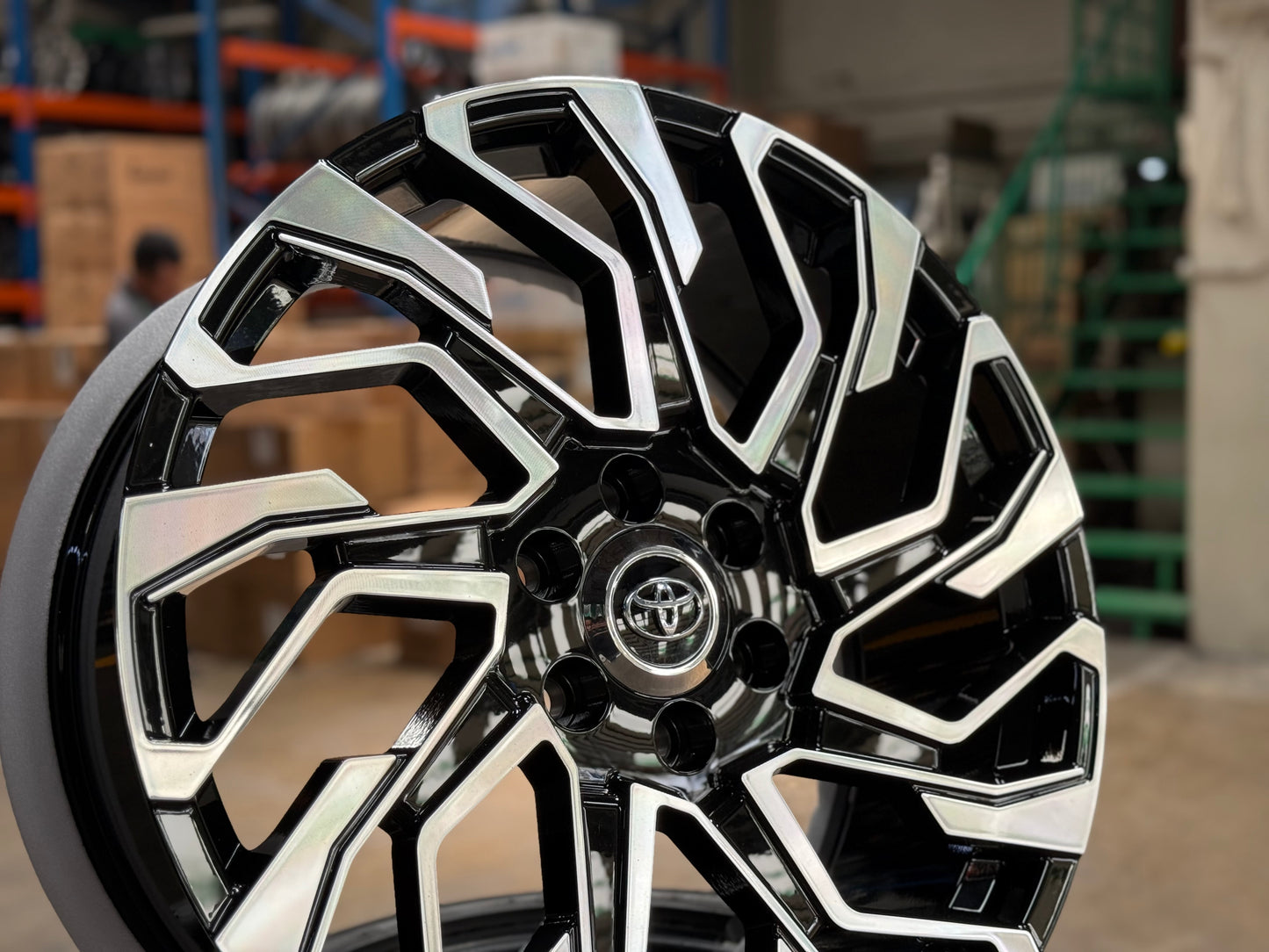 New 22x9 ET45 Overdrive Forged Rim Toyota Land Cruiser LC300 (4 wheel) Gloss Black Machined Face+R 6x139.7