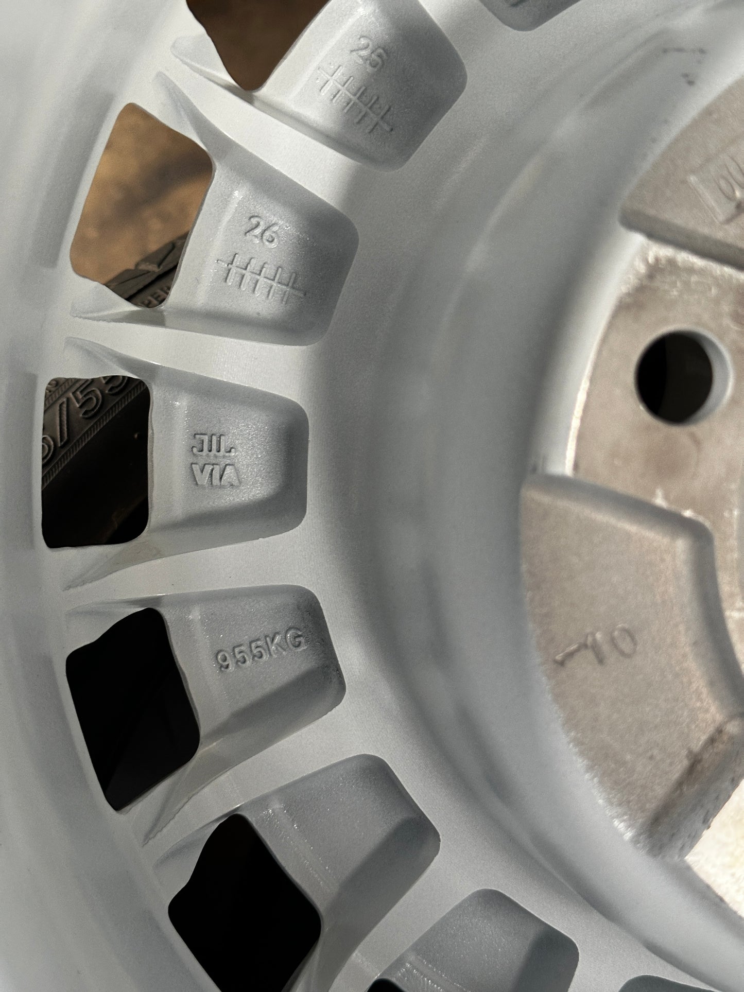New 16x8 ET-10 OZ Rally Rim (5 wheels) WHITE + Stickers 5x139.7 (5 pcs)