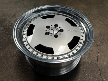 New 19x8.5 ET18 19x9.5 ET20 Overdrive Forged AERO (4 wheels) Silver 5x112