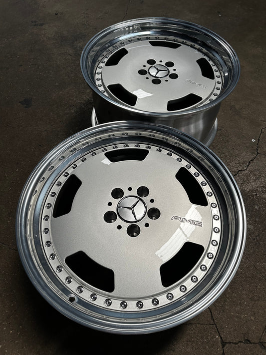 New 19x8.5 ET18 19x9.5 ET20 Overdrive Forged AERO (4 wheels) Silver 5x112