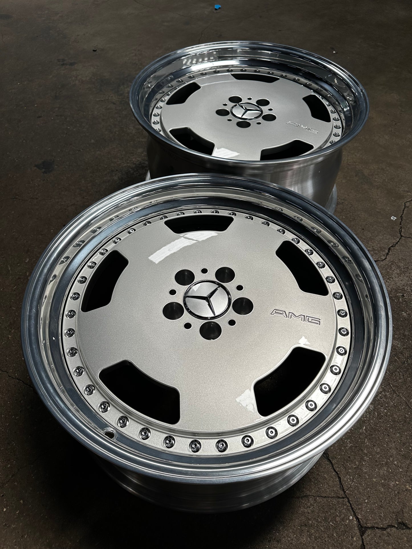 New 19x8.5 ET18 19x9.5 ET20 Overdrive Forged AERO (4 wheels) Silver 5x112